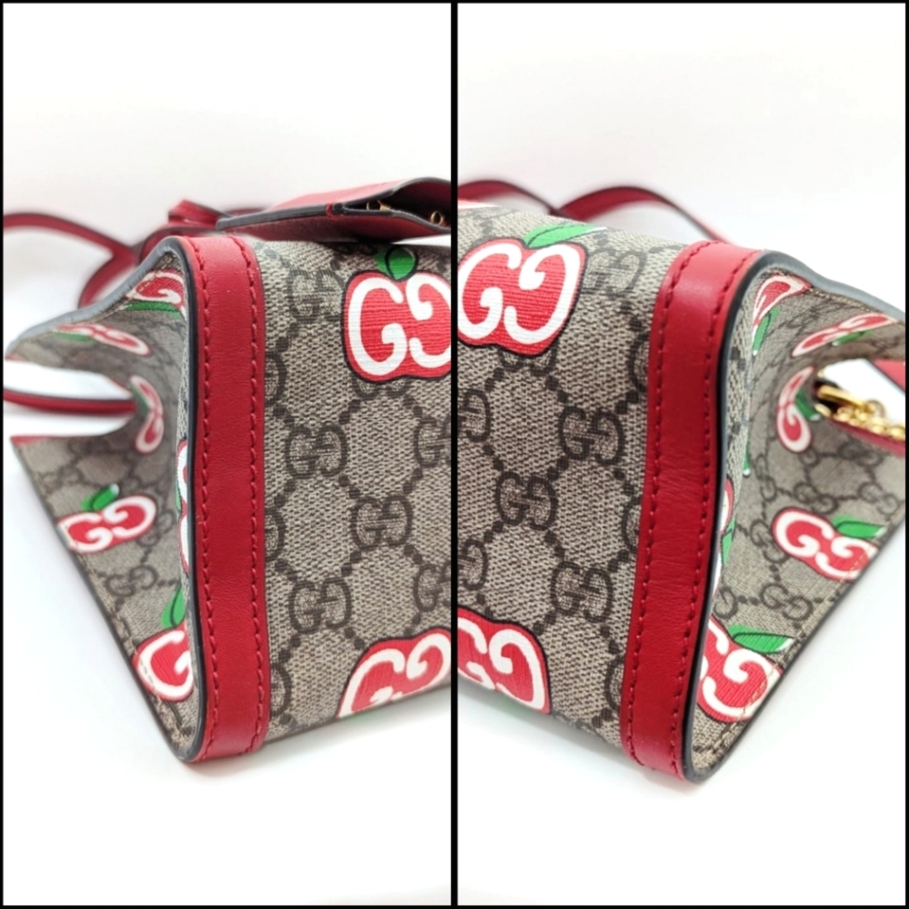✨️Authentic Limited Edition Gucci Small Padlock GG Supreme Red Apple Bag - Picture 6 of 15